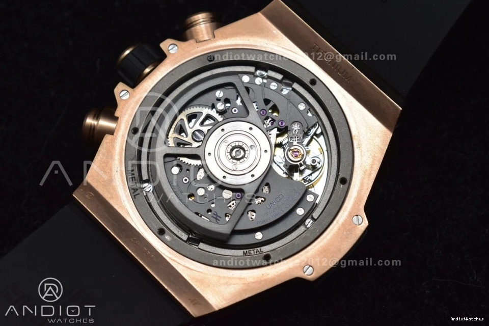 Strap Hublot Unico Dial ZF Black Bang on 1:1 A Best Rubber RG 904 GoodFit Big Skeleton Edition 0102